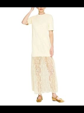line & dot amara mixed media maxi dress Line + Dot Amara Maxi Dress